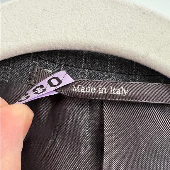 Gucci Charcoal Pinstripe Men's Suit Jacket